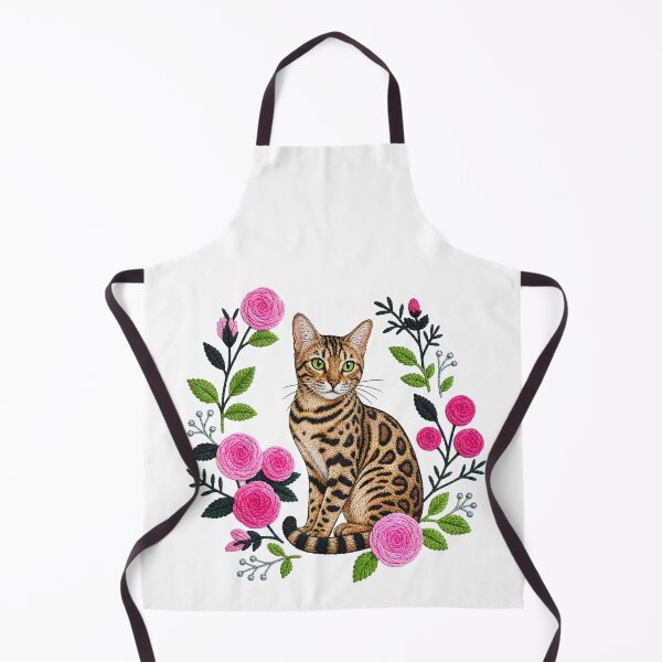 Item preview, Pink Rose Wreath – Bengal cat in a rosary designed and sold by Bengoer18.