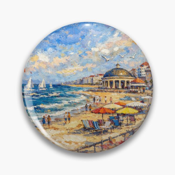 Artikelvorschau, Knokke Beach in Belgien – Gemälde entworfen und verkauft von GalleryKauffeld.