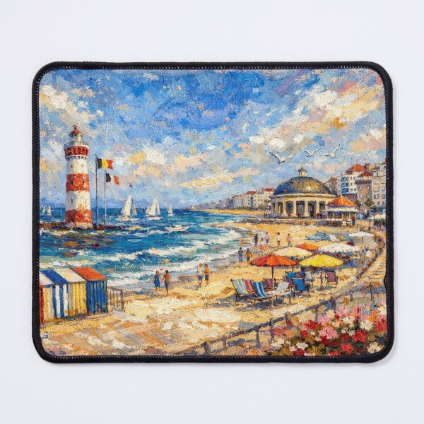 Item preview, Knokke Beach in Belgium – Painting designed and sold by GalleryKauffeld.