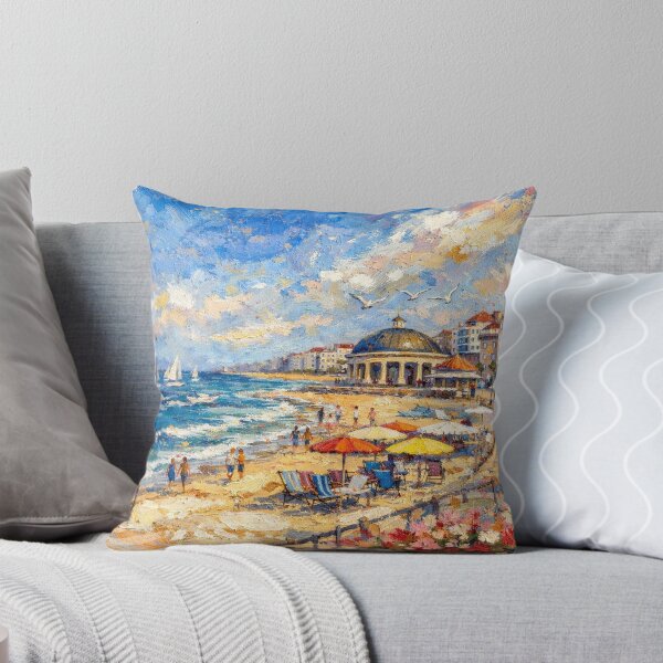 Item preview, Knokke Beach in Belgium – Painting designed and sold by GalleryKauffeld.