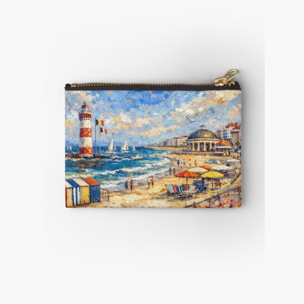 Item preview, Knokke Beach in Belgium – Painting designed and sold by GalleryKauffeld.