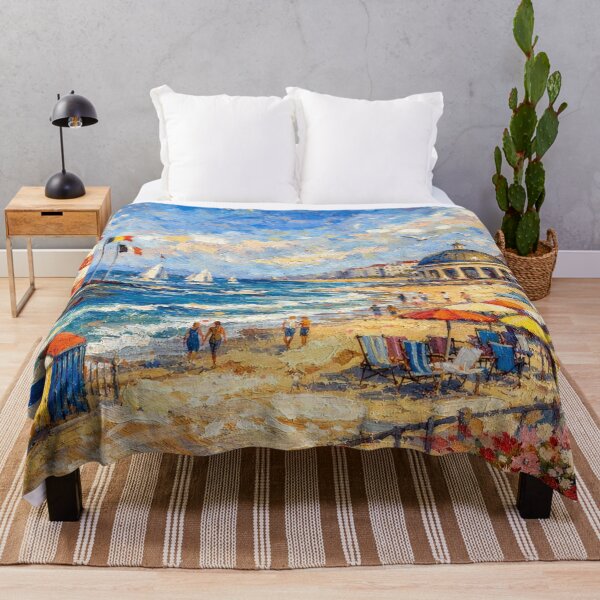 Item preview, Knokke Beach in Belgium – Painting designed and sold by GalleryKauffeld.