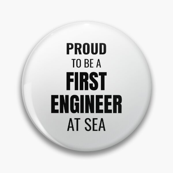 Item preview, Proud to be a First Engineer at Sea (Black) designed and sold by ShipCrewNation.