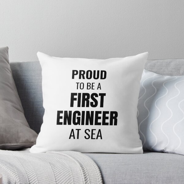 Item preview, Proud to be a First Engineer at Sea (Black) designed and sold by ShipCrewNation.