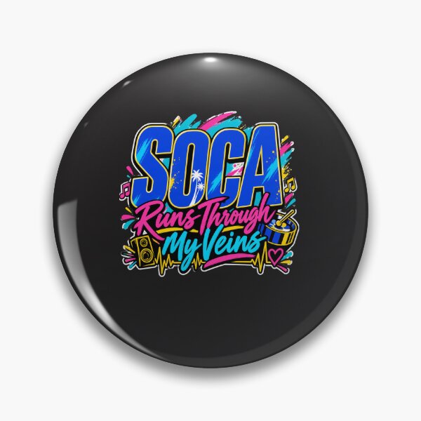 Item preview, Soca Runs Through My Veins Colorful Caribbean Soca Shirt designed and sold by GiftLore Studio.