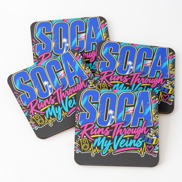 Item preview, Soca Runs Through My Veins Colorful Caribbean Soca Shirt designed and sold by GiftLore Studio.