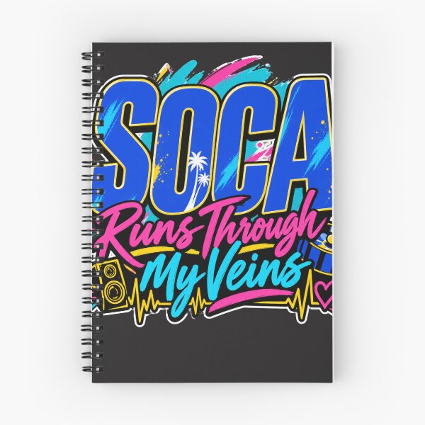 Item preview, Soca Runs Through My Veins Colorful Caribbean Soca Shirt designed and sold by GiftLore Studio.
