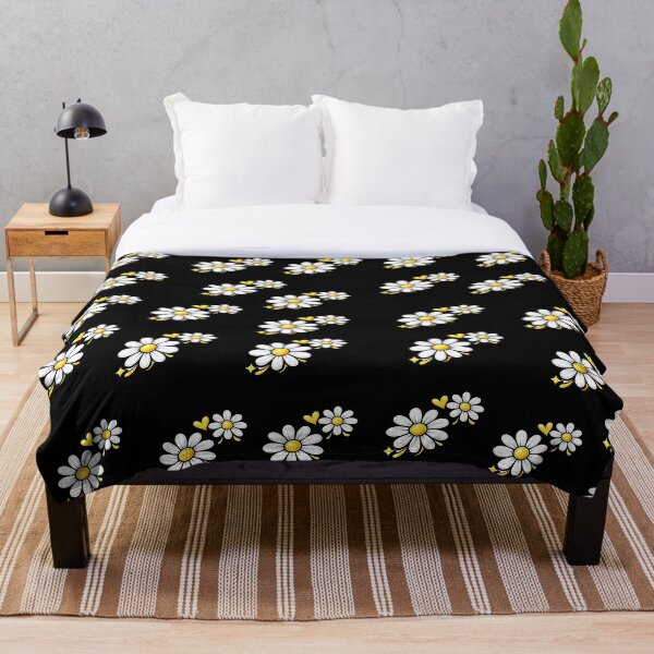 Item preview, Cute Daisy Flower Pattern – White Floral Aesthetic with Yellow Flowers designed and sold by WOWART69.