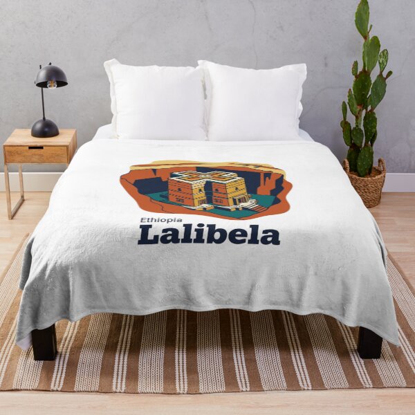 Item preview, Lalibela Rock Churches Bold Retro Graphic Travel Art designed and sold by Inkworksbyshery.