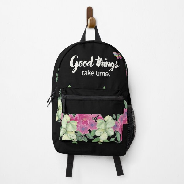 Item preview, Good Things Take Time Floral T-Shirt | Slow Living Motivational Tee designed and sold by RteesStudio.