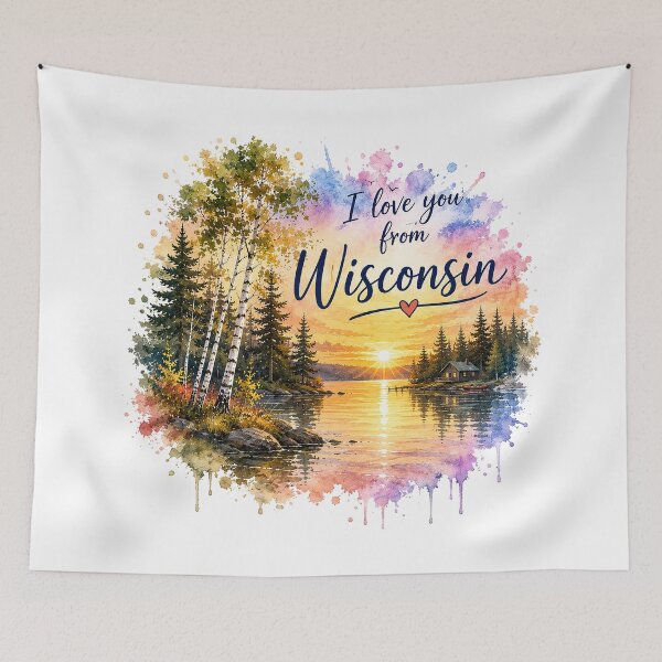 Item preview, Badger State Heartlight: Love at a Wisconsin Sunrise designed and sold by BlissBlvdShop.