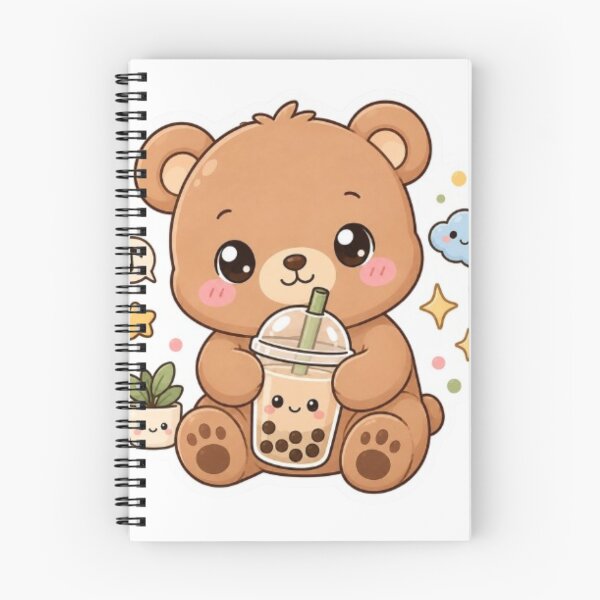 Item preview, Cute Kawaii Bear Bubble Tea Sticker | Adorable Teddy Bear Boba Design designed and sold by Vegasstickers.