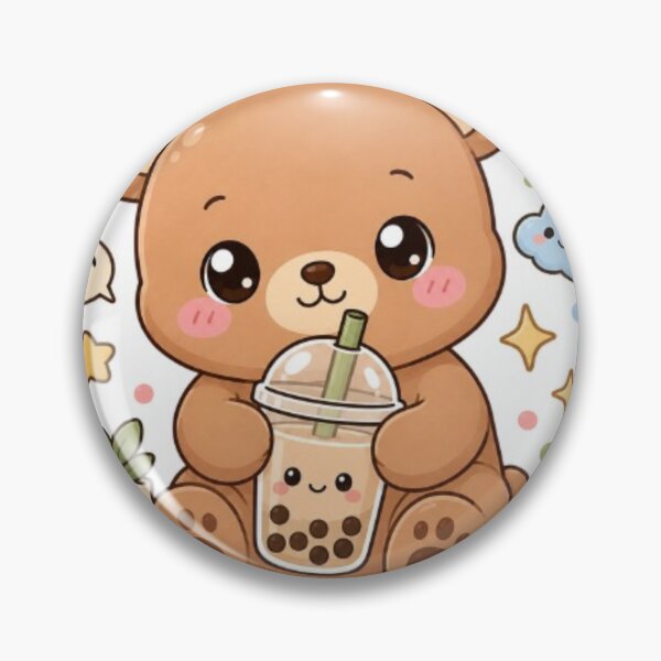 Item preview, Cute Kawaii Bear Bubble Tea Sticker | Adorable Teddy Bear Boba Design designed and sold by Vegasstickers.