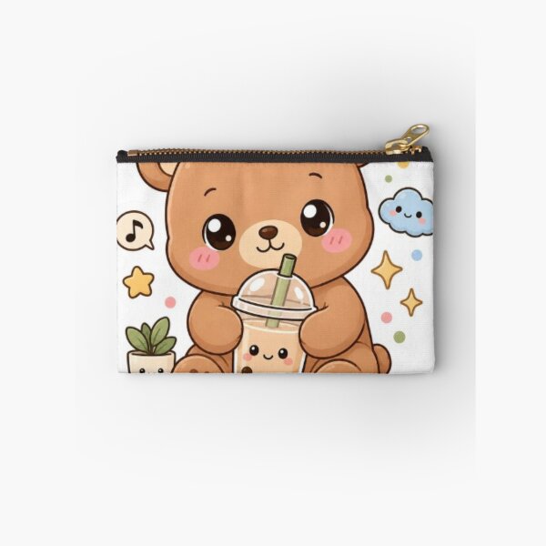 Item preview, Cute Kawaii Bear Bubble Tea Sticker | Adorable Teddy Bear Boba Design designed and sold by Vegasstickers.