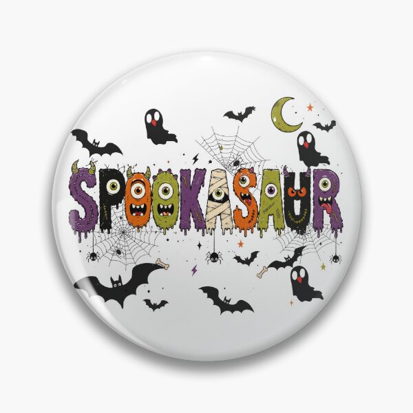 Item preview, Spookasaur Halloween T-Shirt Design Cute Monster Typography Vector designed and sold by Rabu10.