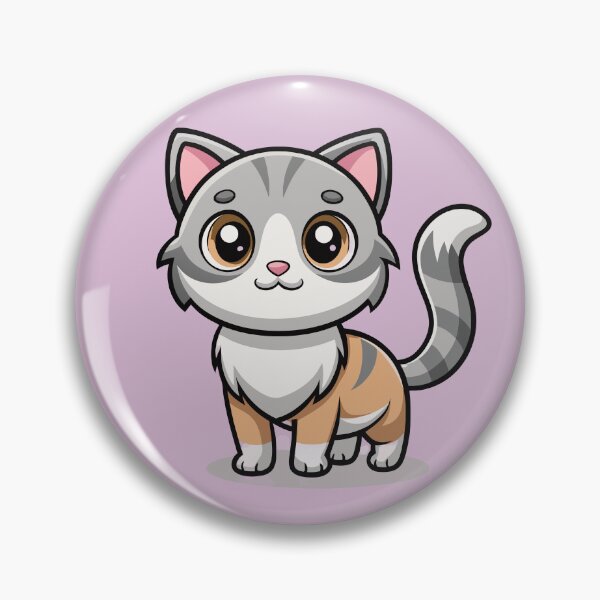 Item preview, Cute Kawaii American Curl Cat with Big Eyes designed and sold by Mousy17.
