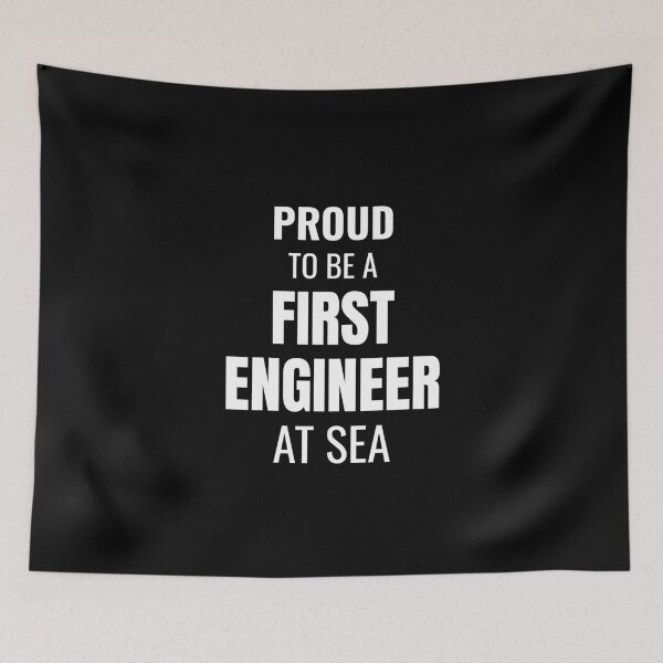 Item preview, Proud to be a First Engineer at Sea (White) designed and sold by ShipCrewNation.