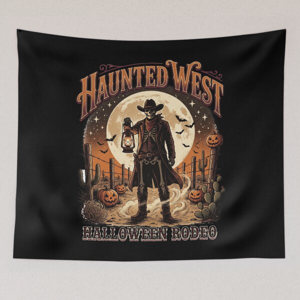 Item preview, Haunted West halloween rodeo vintage design designed and sold by LiuTiuuu.