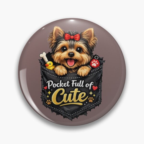 Item preview, Pocket Full of Cute – Adorable Yorkie Dog Design designed and sold by Yorkie Magic Studio .