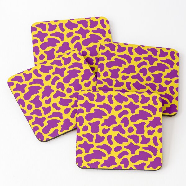 Item preview, Modern Graphic Cow Print Pattern | Yellow & Purple designed and sold by Frohyou.