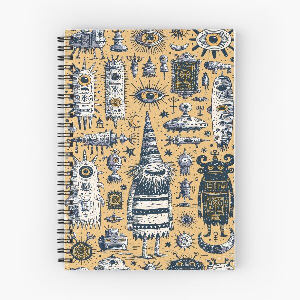 Item preview, Fantastical Creatures Cosmic Doodle Pattern designed and sold by Romgora.