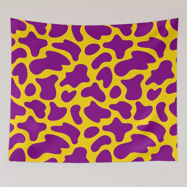 Item preview, Modern Graphic Cow Print Pattern | Yellow & Purple designed and sold by Frohyou.
