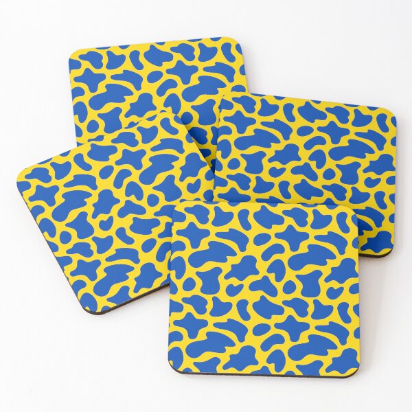 Item preview, Modern Graphic Cow Print Pattern | Yellow & Blue designed and sold by Frohyou.