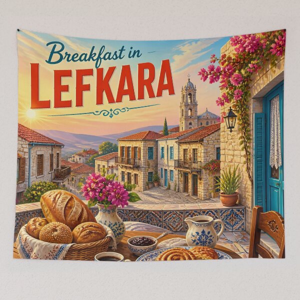 Item preview, Lefkara, Cyprus at Breakfast - Scenic Travel Destinations designed and sold by LSVart.