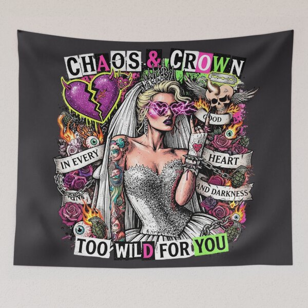 Item preview, Chaos Crown Bride Heart Glasses designed and sold by Voodoo Store Paranormal Collections.