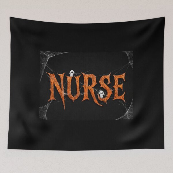 Item preview, NURSE HALLOWEEN ghosts and spiderweb designed and sold by YNELENT.