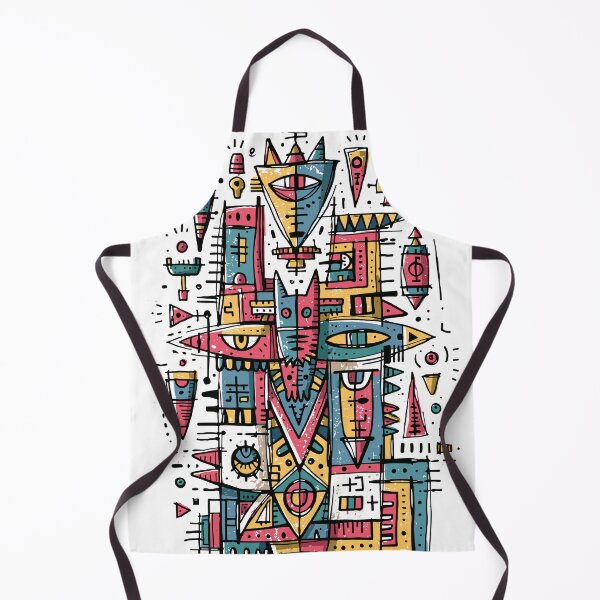 Item preview, Vibrant Abstract Geometric Totem Motif Artwork designed and sold by Romgora.