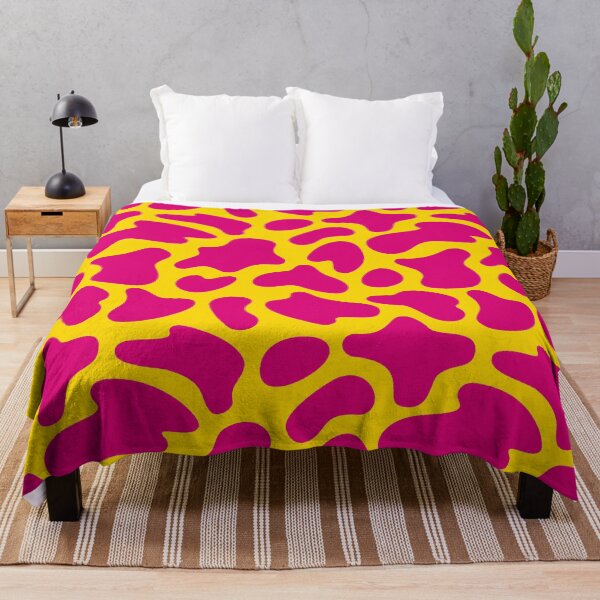 Item preview, Modern Graphic Cow Print Pattern | Yellow & Pink designed and sold by Frohyou.