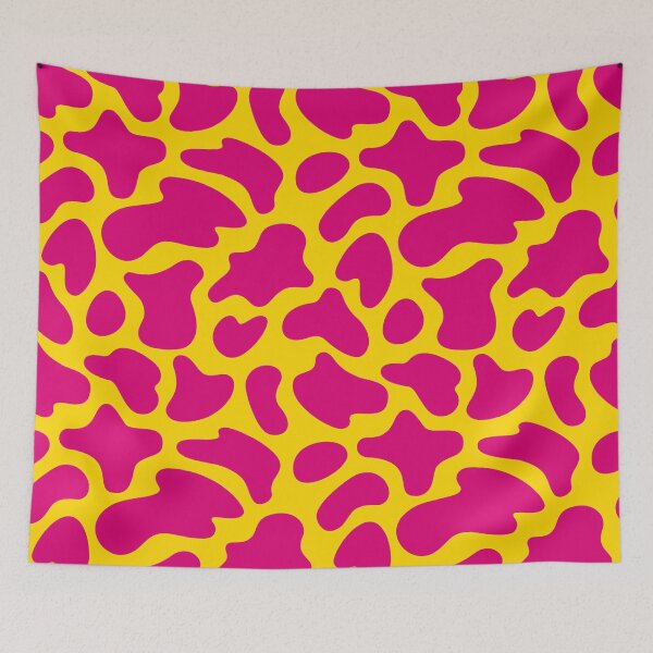 Item preview, Modern Graphic Cow Print Pattern | Yellow & Pink designed and sold by Frohyou.