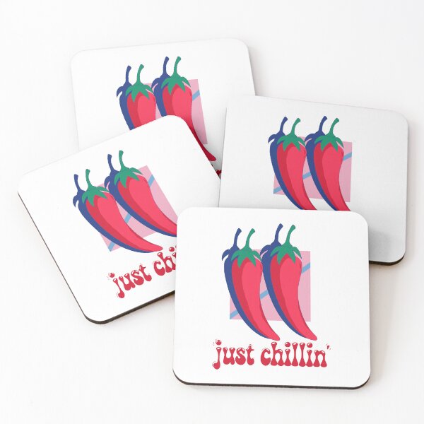 Item preview, Just Chillin Retro Chili Peppers designed and sold by AnAzArt.