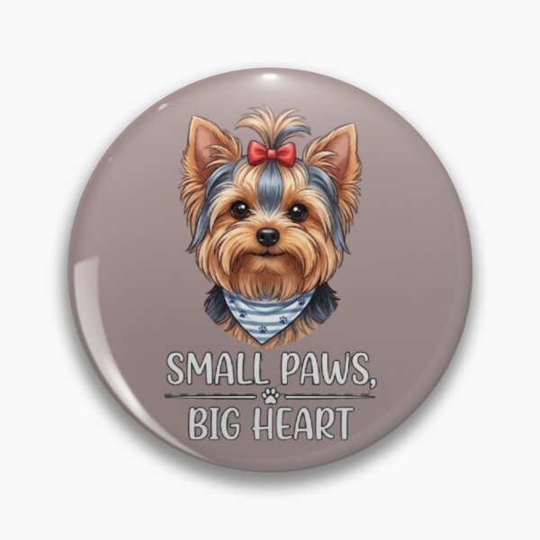 Item preview, Small Paws Big Heart Cute Yorkie Dog designed and sold by Yorkie Magic Studio .
