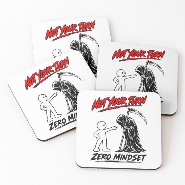Item preview, Zero Mindset #019 – Not Your Turn | Fearless Grim Reaper Design designed and sold by RestartFromZero.