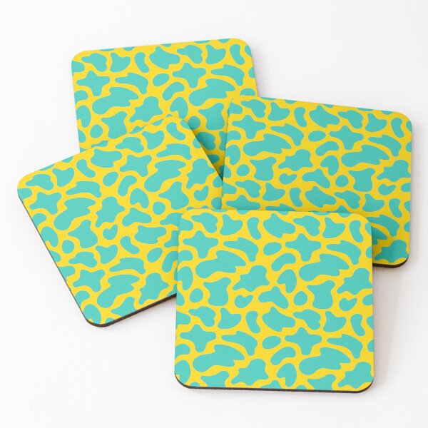Item preview, Modern Graphic Cow Print Pattern | Yellow & Teal designed and sold by Frohyou.