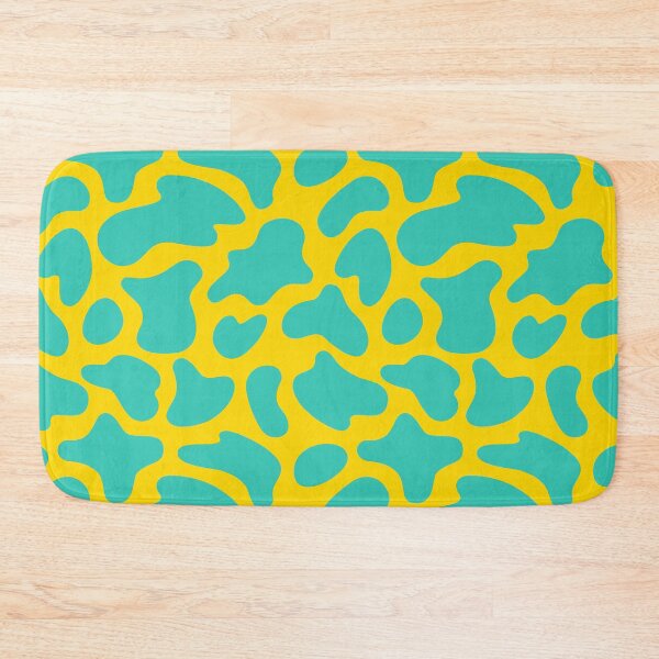 Item preview, Modern Graphic Cow Print Pattern | Yellow & Teal designed and sold by Frohyou.
