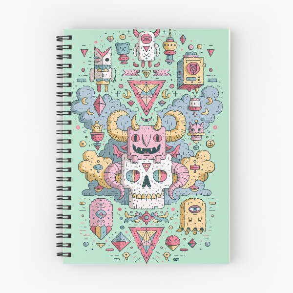 Item preview, Whimsical Monster Skull Doodle Art Design designed and sold by Romgora.