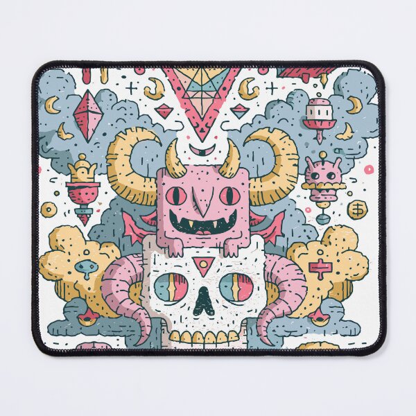 Item preview, Whimsical Monster Skull Doodle Art Design designed and sold by Romgora.