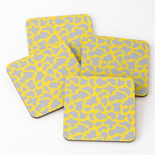 Item preview, Modern Graphic Cow Print Pattern | Yellow & Gray designed and sold by Frohyou.