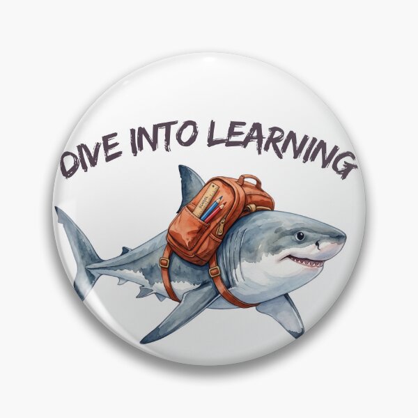 Item preview, Dive Into Learning Shark designed and sold by Roy & Tiffany.