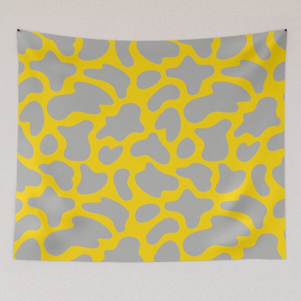 Item preview, Modern Graphic Cow Print Pattern | Yellow & Gray designed and sold by Frohyou.