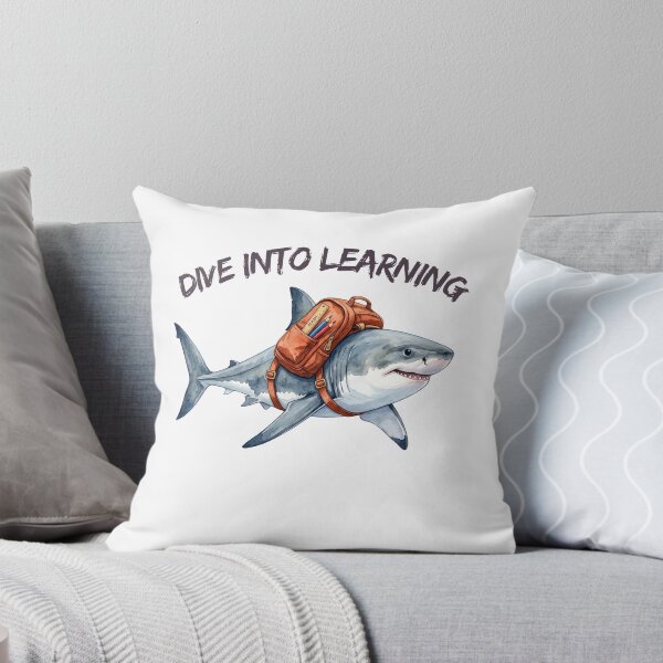Item preview, Dive Into Learning Shark designed and sold by Tiffany Roy.