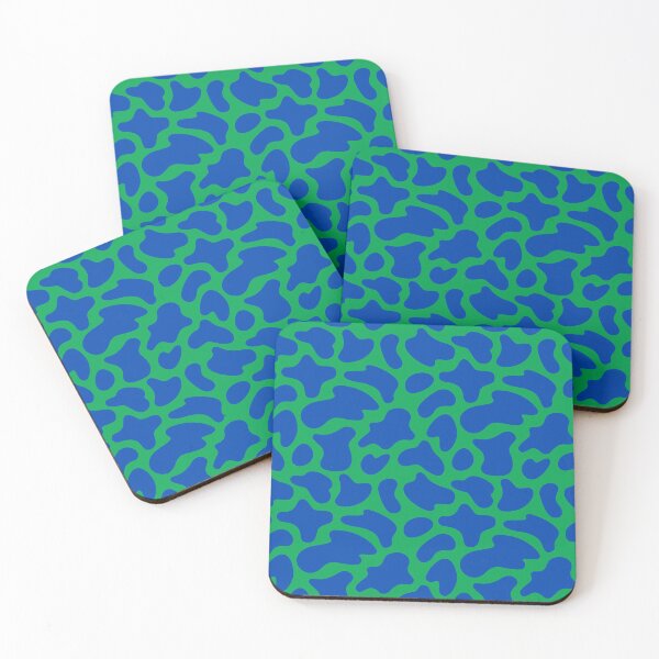 Item preview, Modern Graphic Cow Print Pattern | Green & Blue designed and sold by Frohyou.