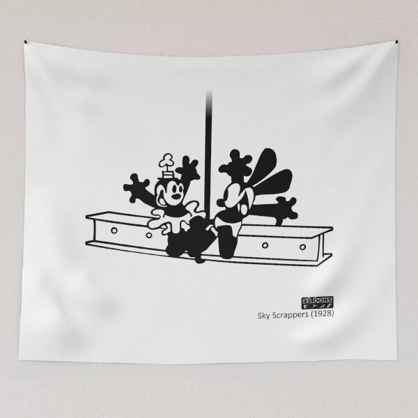 Item preview, Oswald - With Ortensia on the Beam (Sky Scrappers, 1928) designed and sold by eetoons1927.