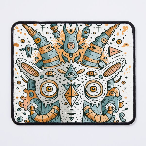 Item preview, Mystic Horned Spirit Doodle Art designed and sold by Romgora.