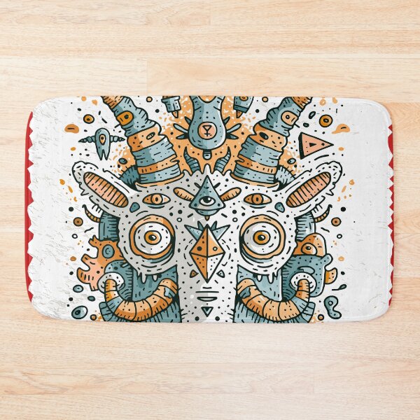 Item preview, Mystic Horned Spirit Doodle Art designed and sold by Romgora.