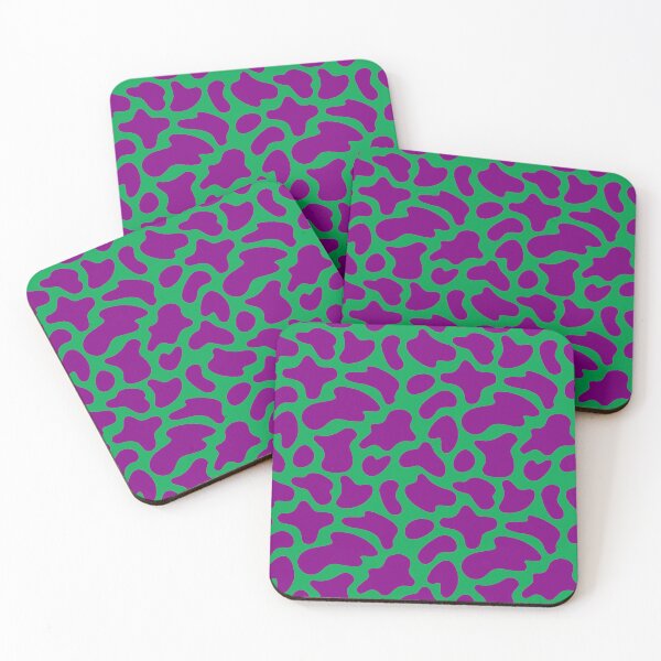 Item preview, Modern Graphic Cow Print Pattern | Green & Purple designed and sold by Frohyou.