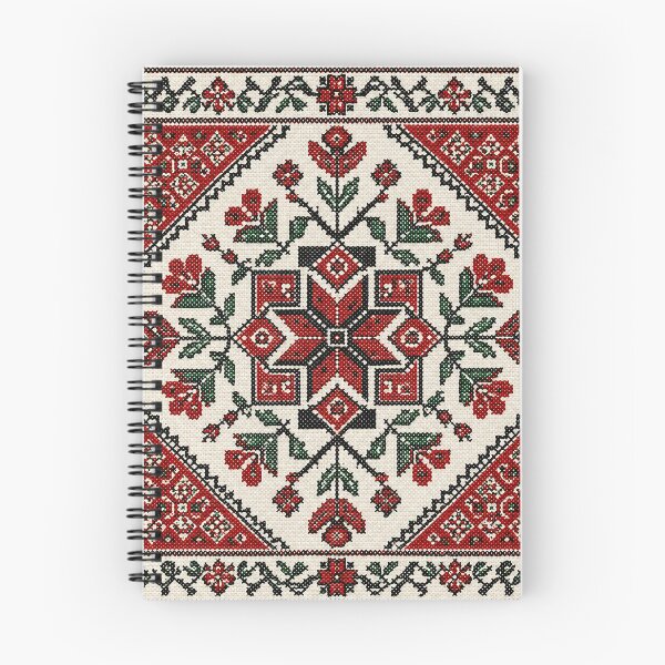 Item preview, Authentic Palestinian Tatreez Embroidery | Geometric Floral Folk Pattern designed and sold by BrainCurves.